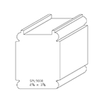 2-3/4" x 3-5/8" x 4" SPL9008 Profile Sample