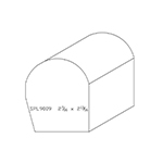 2-7/16" x 2-13/16" x 4" SPL9009 Profile Sample