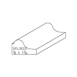 7/8" x 1-7/16" White Oak Custom Shoe Moulding - SPL9015