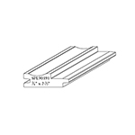 3/4" x 2-1/2" Red Oak Custom Tongue and Groove Moulding - SPL90391