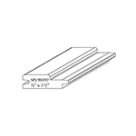 3/4" x 2-1/2" Red Oak Custom Tongue and Groove Moulding - SPL90392