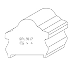 3-1/2" x 4" x 4" SPL9117 Profile Sample