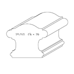 2-7/8" x 3-1/2" x 4" SPL9121 Profile Sample