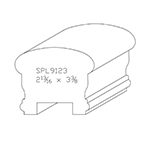 2.850" x 3.360" x 4" SPL9123 Profile Sample