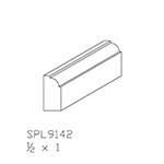 1/2" x 1" Walnut Custom Scribe Moulding - SPL9142