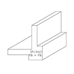 2-1/2" x 2-1/2" x 4" SPL9163 Profile Sample