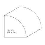 2-1/2" x 2-1/2" x 4" SPL9210 Profile Sample