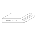 3/4" x 4-1/4" Knotty Eastern White Pine Custom Baseboard - SPL9226