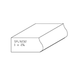 1" x 2-1/4" Custom Character Grade White Oak Brick Moulding - SPL9232
