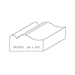 1-1/4" x 2.610" Knotty Eastern White Pine Custom Brick Moulding - SPL9251