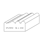 1-1/4" x 2.600" Poplar Custom Brick Moulding - SPL9253