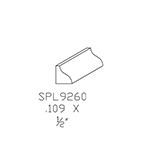 9/16" x 9/16" Poplar Custom Shoe Moulding - SPL9260