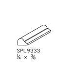 1/4" x 3/8" Poplar Custom Shoe Moulding - SPL9333