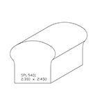 2.300" x 2.450" x 4" SPL9401 Profile Sample