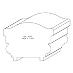 3.950" x 5-1/8" x 4" SPL9677 Profile Sample