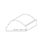 1.800" x 3-3/8" Knotty Eastern White Pine Custom Accessory Moulding - SPL978