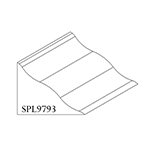 2-1/8" x 2-3/4" x 4" SPL9793 Profile Sample