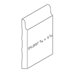 3/4" x 6-1/2" F/J Primed Poplar Custom Baseboard - SPL2007