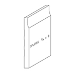 3/4" x 8" F/J Primed Poplar Custom Baseboard - SPL2016