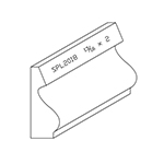 13/16" x 2" Ash Custom Baseboard - SPL2018