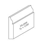 1/2" x 2.300" F/J Primed Poplar Custom Baseboard - SPL2028