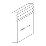 3/4" x 4" Natural Alder Custom Baseboard - SPL2037