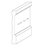 5/8" x 5-1/2" F/J Primed Poplar Custom Baseboard - SPL2118