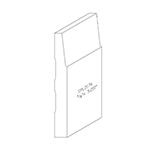 5/8" x 5.210" White Oak Custom Baseboard - SPL2176