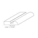 0.550" x 2-1/4" White Oak Custom Baseboard - SPL2179
