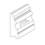 7/8" x 2-3/4" F/J Primed Poplar Custom Baseboard - SPL2188