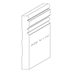 3/4" x 5-1/2" F/J Primed Poplar Custom Baseboard - SPL2192