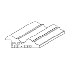 0.812" x 2.390" Natural Alder Custom Baseboard - SPL2197