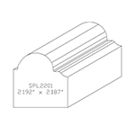 2.187" x 2.192" x 4" SPL2201 Profile Sample