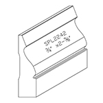 3/4" x 2-5/8" F/J Primed Poplar Custom Baseboard - SPL2242