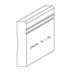 3/4" x 3-1/2" F/J Primed Poplar Custom Baseboard - SPL224