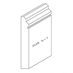 3/4" x 5" F/J Primed Poplar Custom Baseboard - SPL228