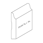 5/8" x 3-1/2" Ash Custom Baseboard - SPL234