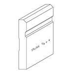 5/8" x 4" F/J Primed Poplar Custom Baseboard - SPL266