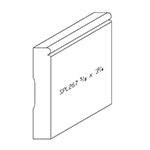 5/8" x 3-1/4" F/J Primed Poplar Custom Baseboard - SPL267