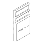 3/4" x 8" F/J Primed Poplar Custom Baseboard - SPL268