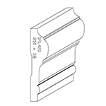 0.850" x 3-1/2" Finger Jointed Primed Poplar Custom Chair Rail - SPL420