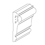 1-1/16" x 3-1/2" Finger Jointed Primed Poplar Custom Chair Rail - SPL435