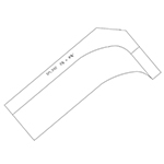 2-1/2" x 6-1/8" x 4" SPL392 Profile Sample