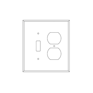 Quarter Sawn White Oak Hardwood Switch/Receptacle Cover Plate - SP1030