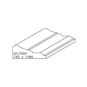 0.785&quot; x 1.986&quot; Quarter Sawn White Oak Custom Panel Moulding - SPL9589