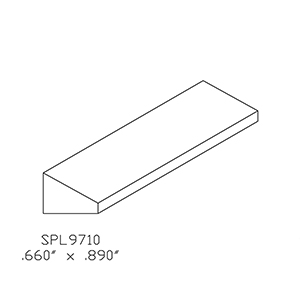 0.660&quot; x 0.890&quot; Custom Knotty Eastern White Pine Shoe Moulding - SPL9710