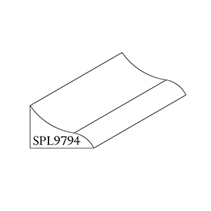 1&quot; x 1-1/2&quot; Quarter Sawn Red Oak Custom Bed Moulding - SPL9794