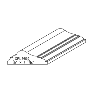 7/8&quot; x 1.812&quot; Hard Maple Custom Panel Moulding - SPL9810