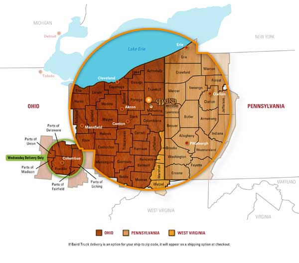 Baird Truck Delivery Area